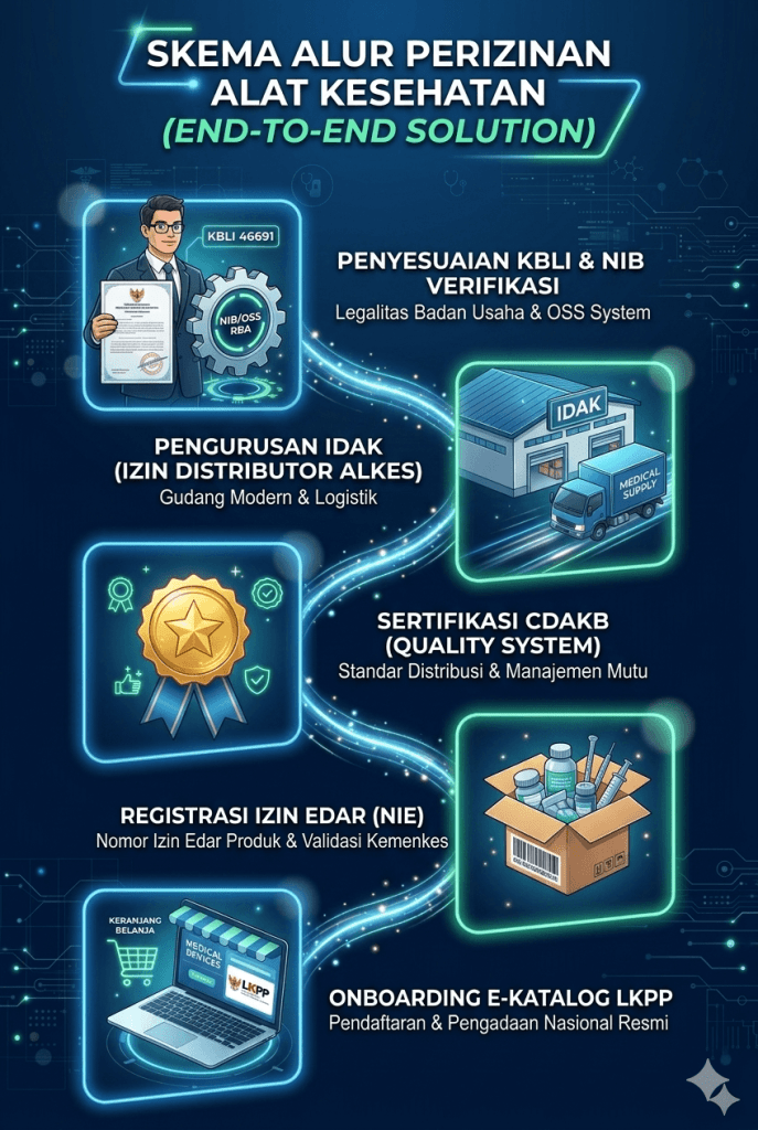 alur perizinan alat kesehatan IDAK