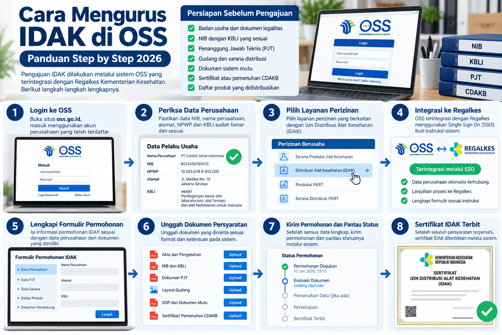 Cara Mengurus IDAK di OSS